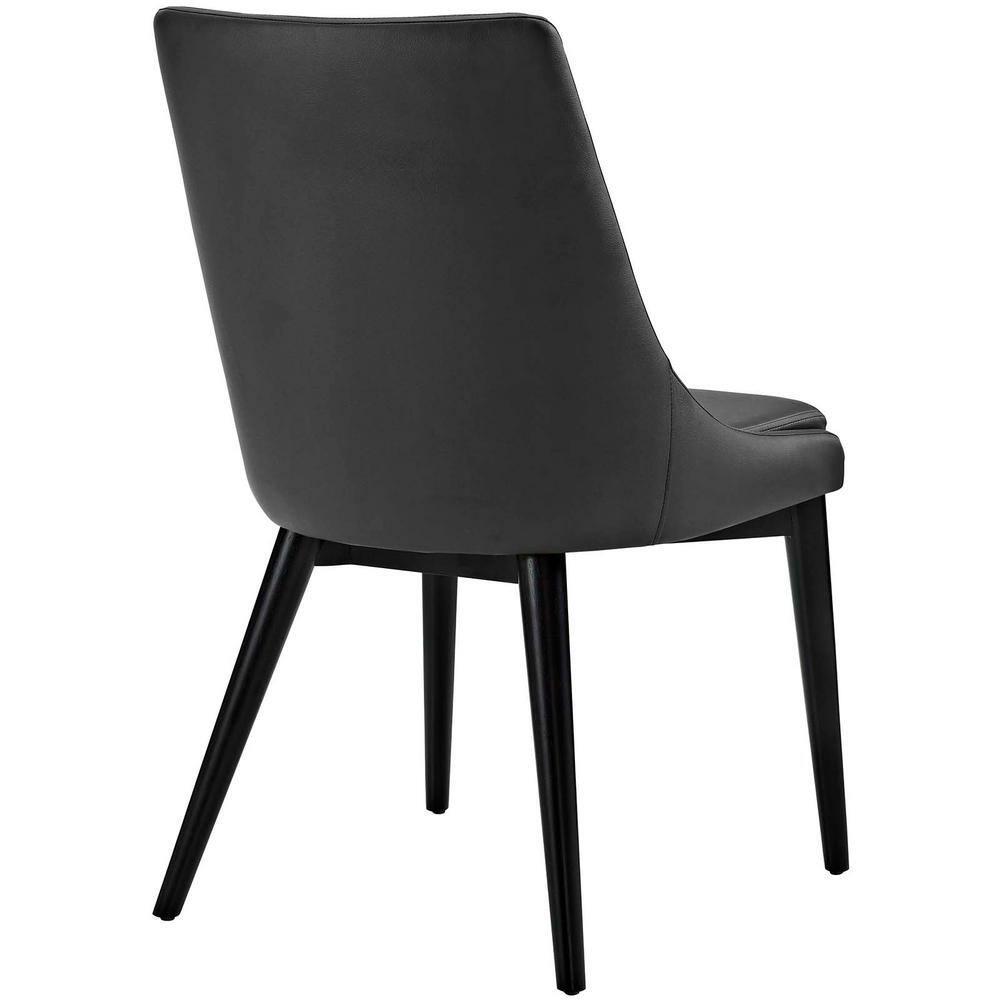 Viscount Vinyl Dining Chair Black - Modway