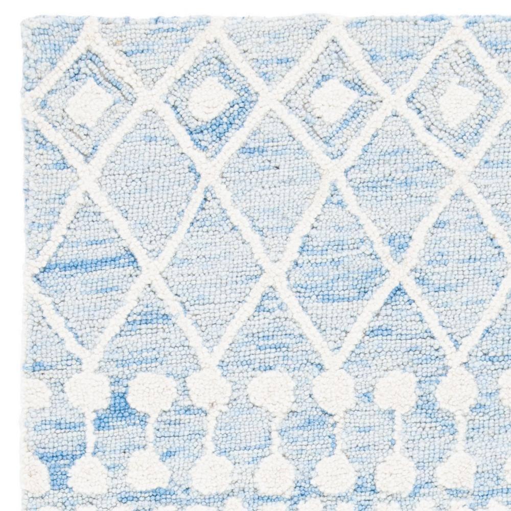 Blossom BLM115 Hand Tufted Area Rug - Blue/Ivory - 3'x5' - Safavieh.