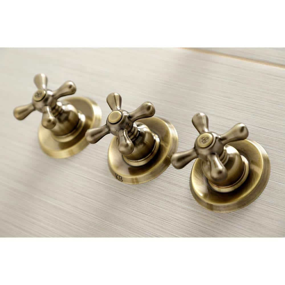 Kingston Brass Kingston Brass Victorian Triple-Handle Tub and Shower Faucet KB235AX