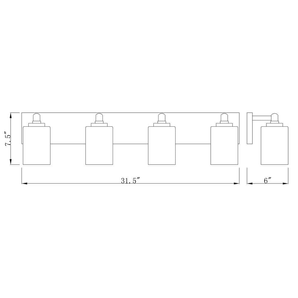 Z-Lite Soledad 4 - Light Vanity in  Brushed Gold