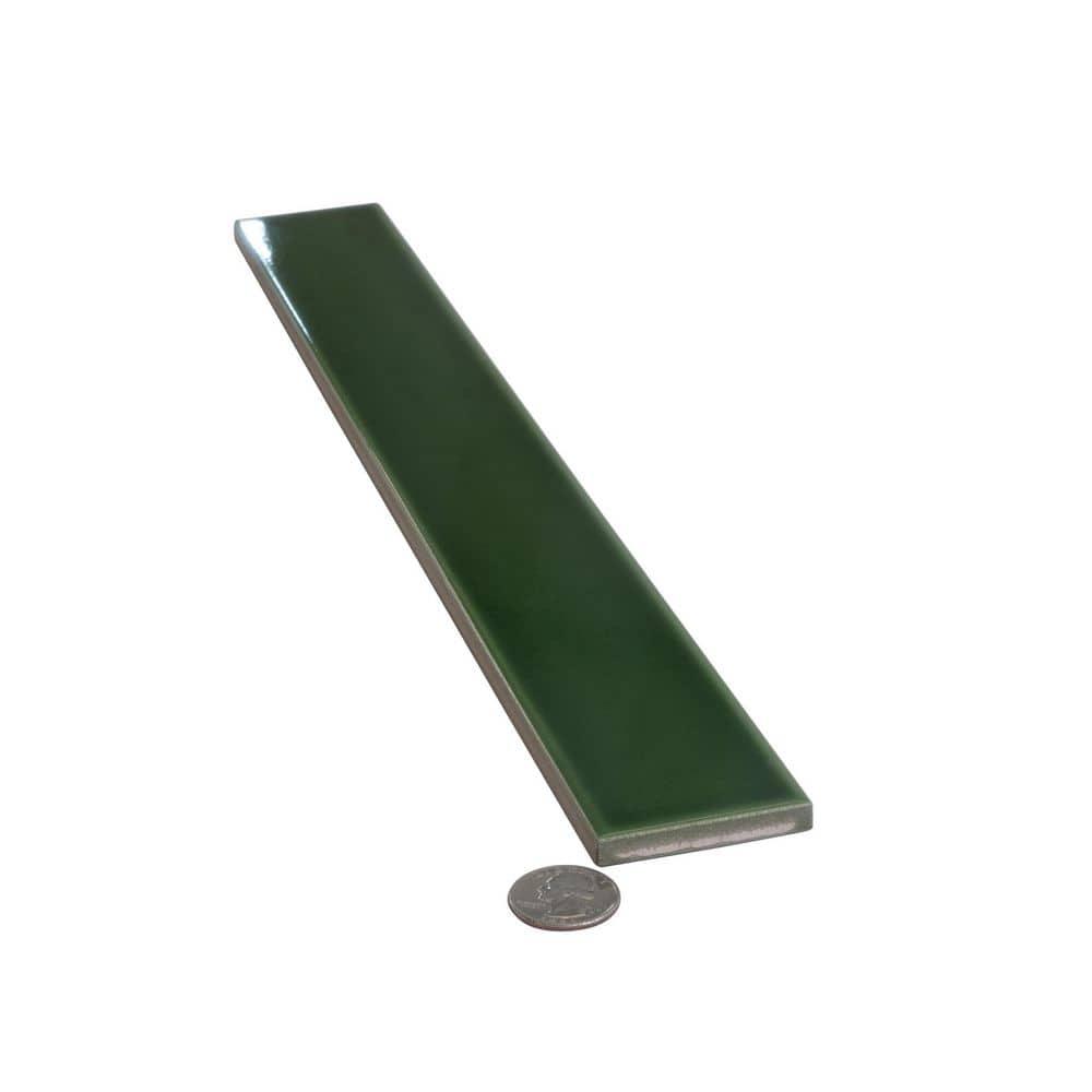 Horizonte 2 x 16 in. Glossy Forest Green Ceramic Subway Wall Tile (10.76 sq ft/case) - 50 Pack