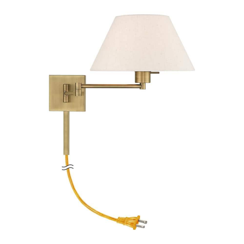 Livex Lighting 1 - Light Wall Light in  Antique Brass