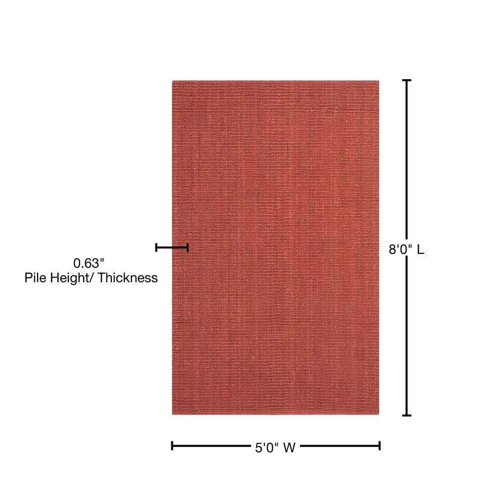 Natural Fiber NF447 Hand Woven Indoor Area Rug - Rust - 5'x8' - Safavieh