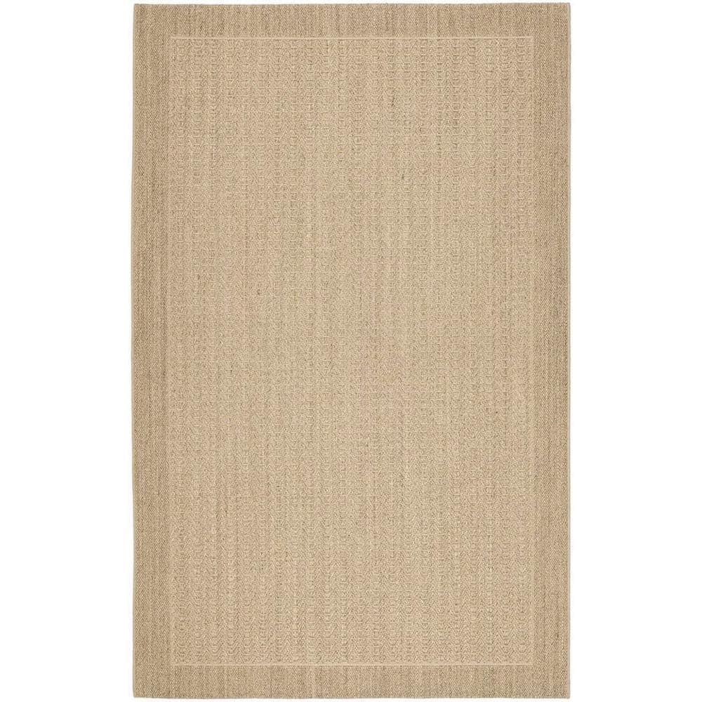 Huxley Sisal PAB321 Power Loomed, Jacquard Weave Indoor Area Rug - 6'x9' - Desert Sand - Safavieh