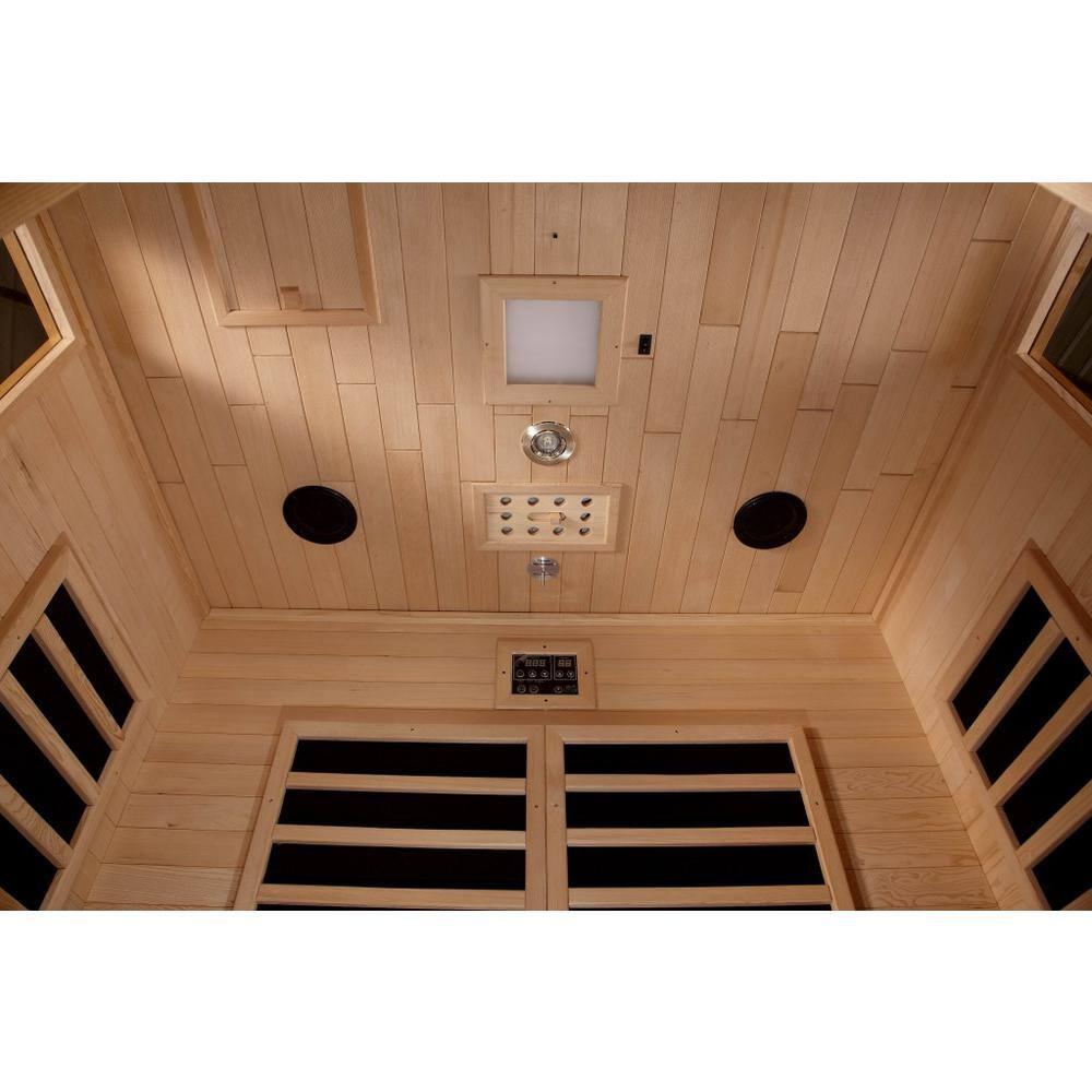 Dynamic Infrared Dynamic Infrared Maxxus 2 - Person Bluetooth Compatible FAR Infrared Sauna in Hemlock