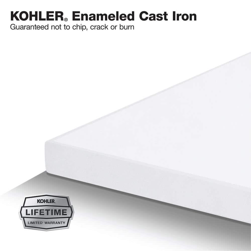 IronTones® Kohler 33" L x 18.75" W Drop-in Smart Divide Double-Equal Kitchen Sink