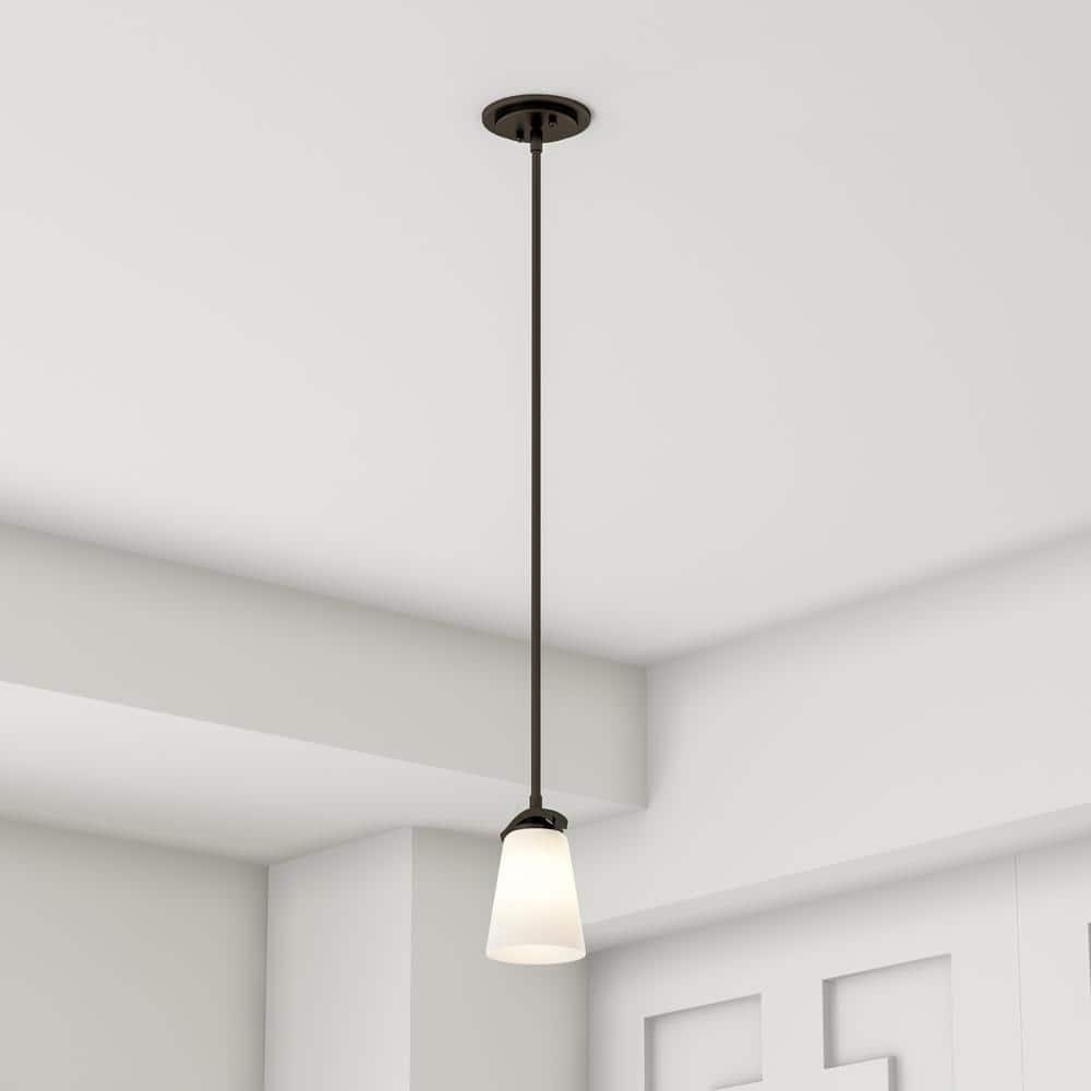 1 Light Mini Pendant In Transitional Style 7.5 Inches Tall By 4.75 Inches Wide-Vintage Bronze Finish Minka Lavery 4961-284