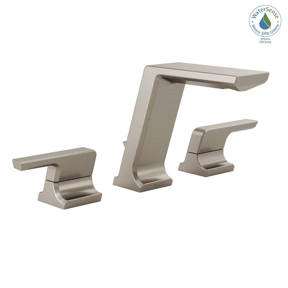 Pivotal Widespread Bathroom Faucet with Drain Assembly