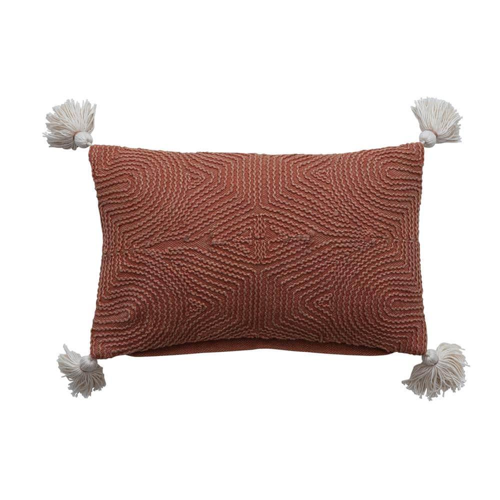 Bloomingville Embroidered Cotton Pillow Cover