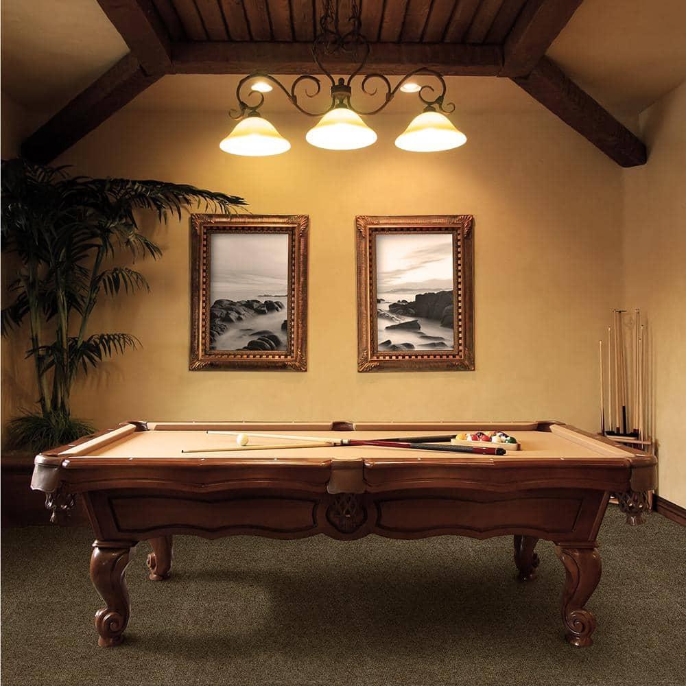 24" 15pk Ribbed Carpet Tiles Chestnut - Foss Floors: Indoor/Outdoor, Peel & Stick, Woven Polyester