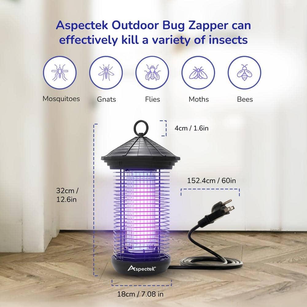 Aspectek 20W Electric Light Bug Zapper and UV Light Fly Killer with Replacement Bulbs for Insects