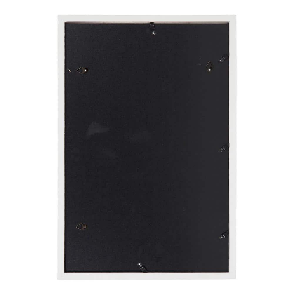 DesignOvation Gallery Rectangle Wood Wall Frame, 11x17, White