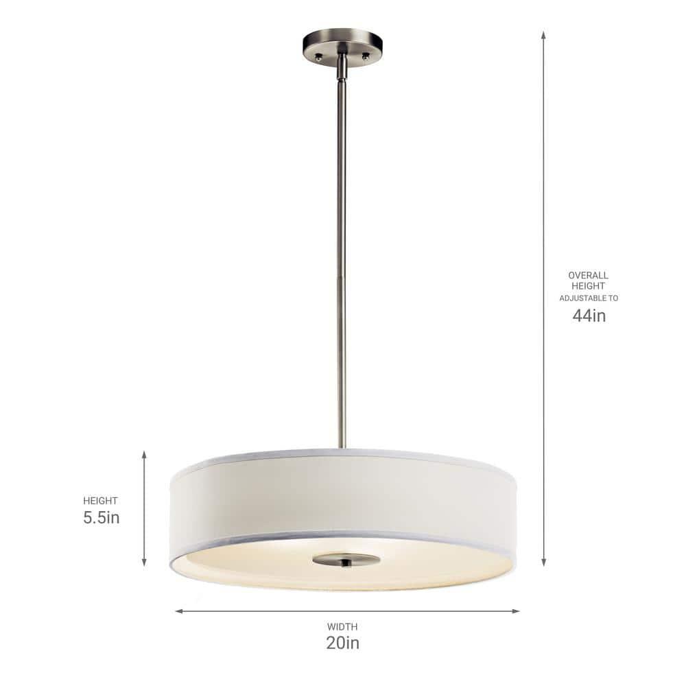 Kichler Lighting 3 - Light Pendant in  Brushed Nickel