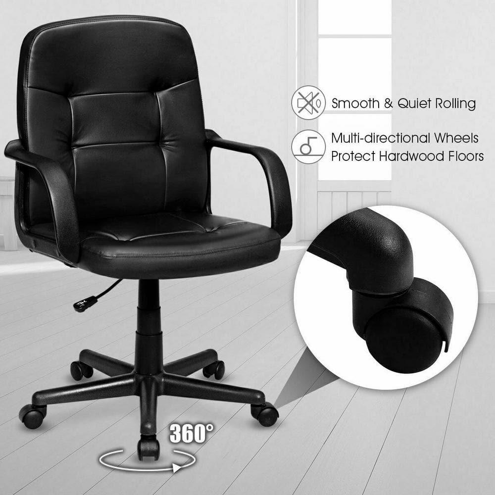 Costway Ergonomic Mid-Back Executive Office Chair Swivel Computer Desk Task Chair New