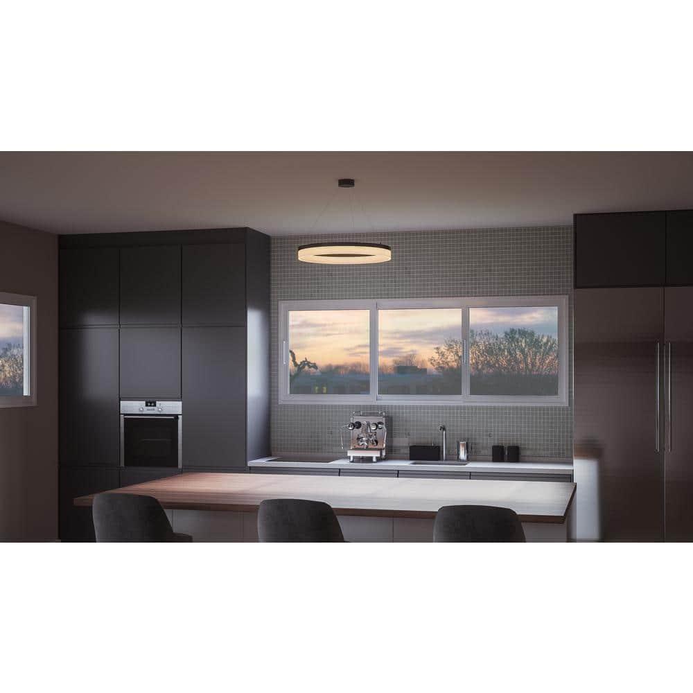Danica Single Light Metal Dimmable LED Chandelier
