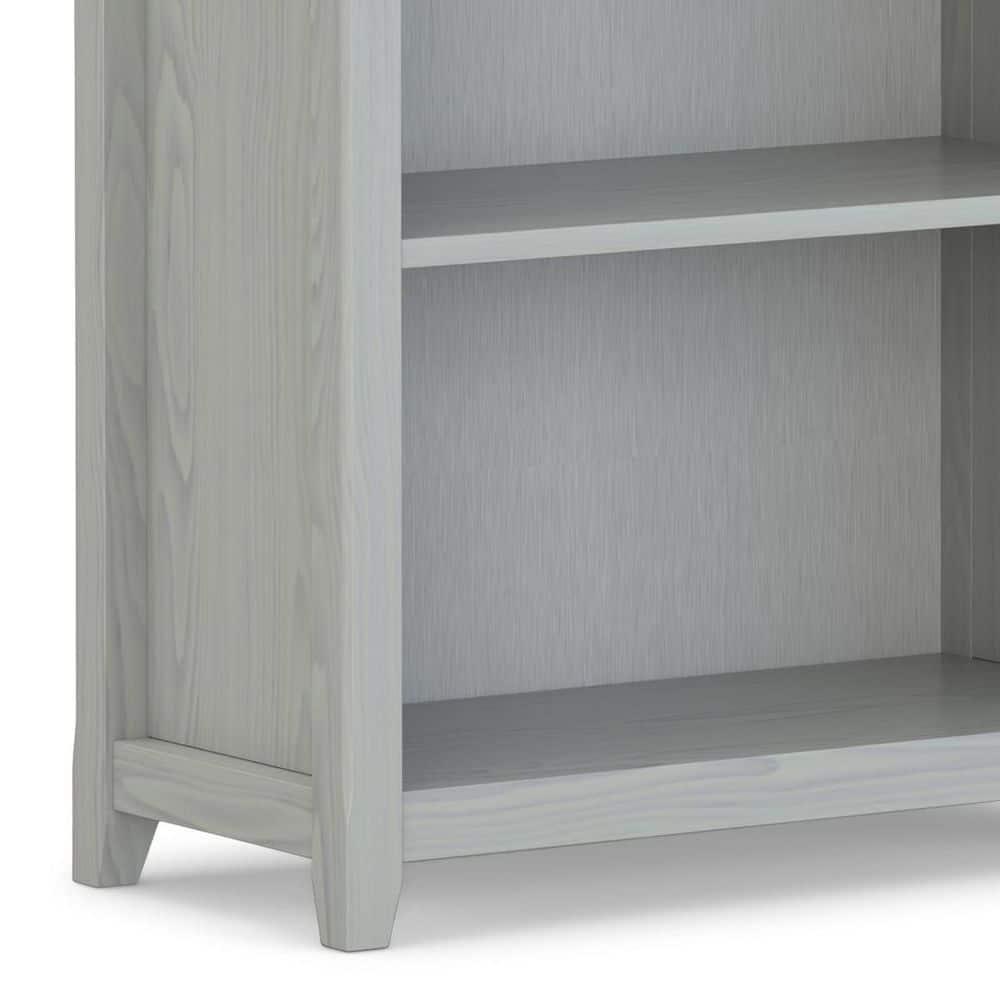 Simpli Home Amherst 30"W Solid Wood 5 Shelf Bookcase with Adjustable Shelves
