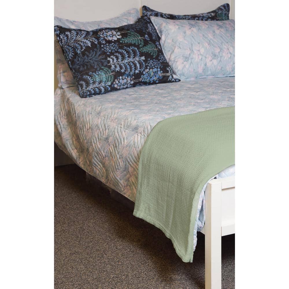 Marquis 100% Cotton Blanket, Twin, Sage