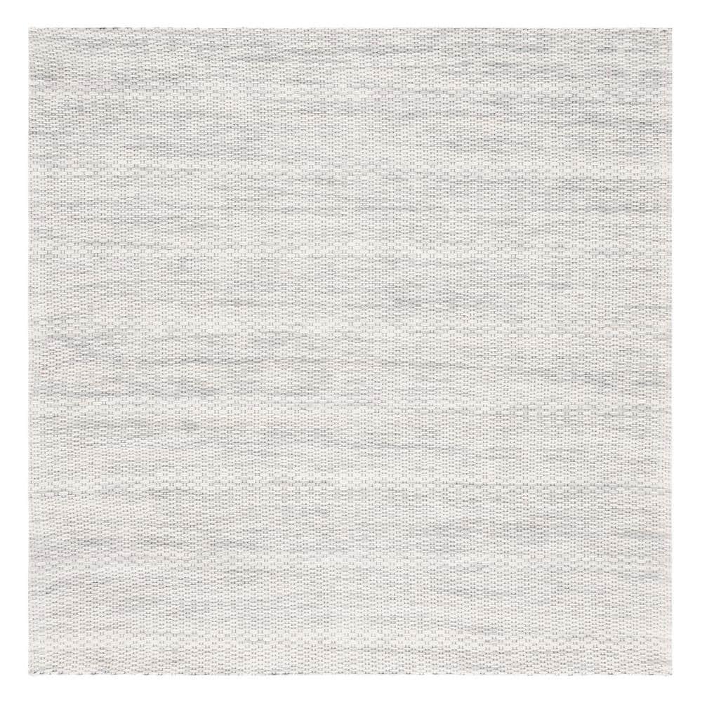 Marbella MRB311 Hand Woven Area Rug - Light Grey - 6'x6' - Safavieh.