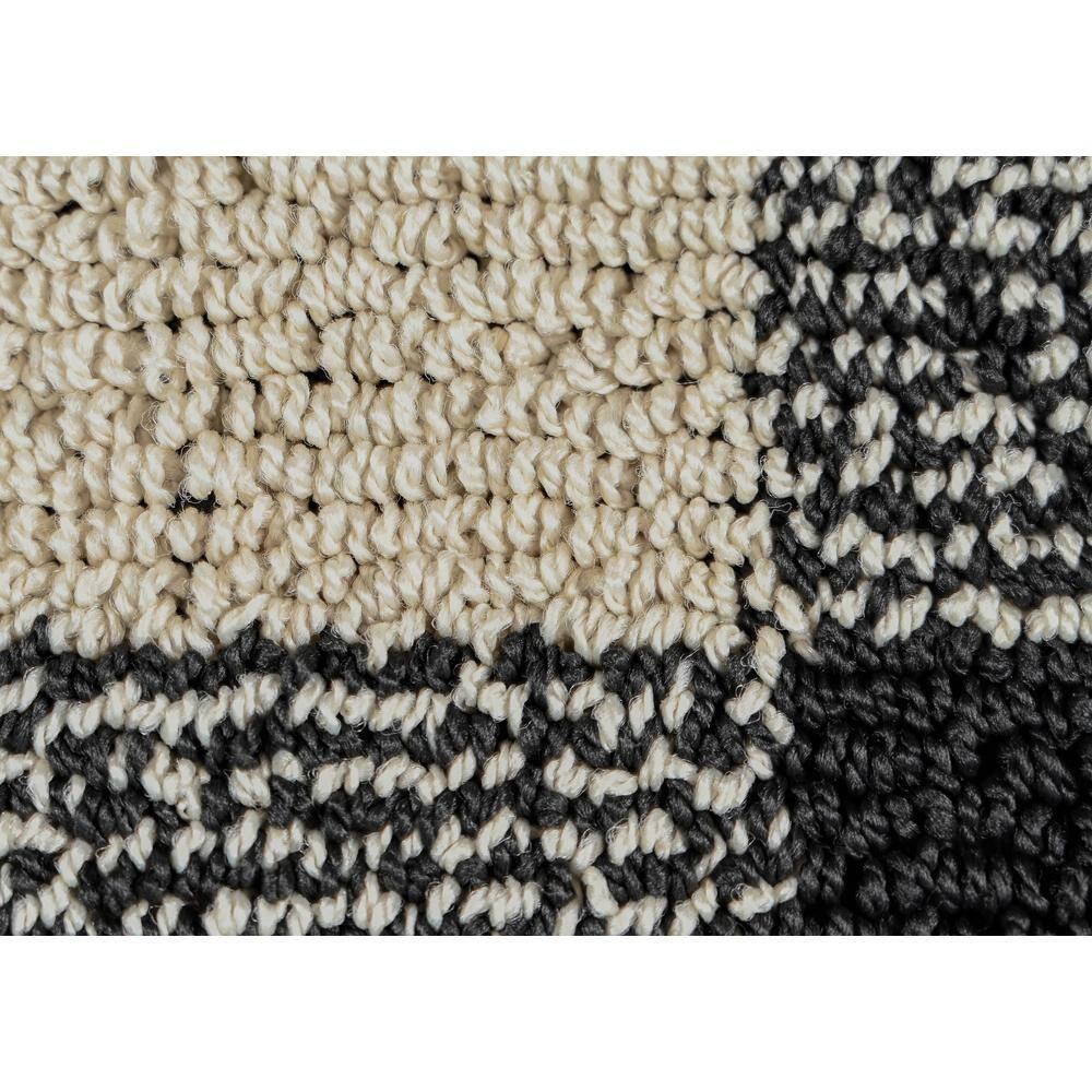 Garland Rug Country Living Buffalo Plaid Polypropylene Black/Ivory Indoor/Outdoor Area Rug, 5' x 7'