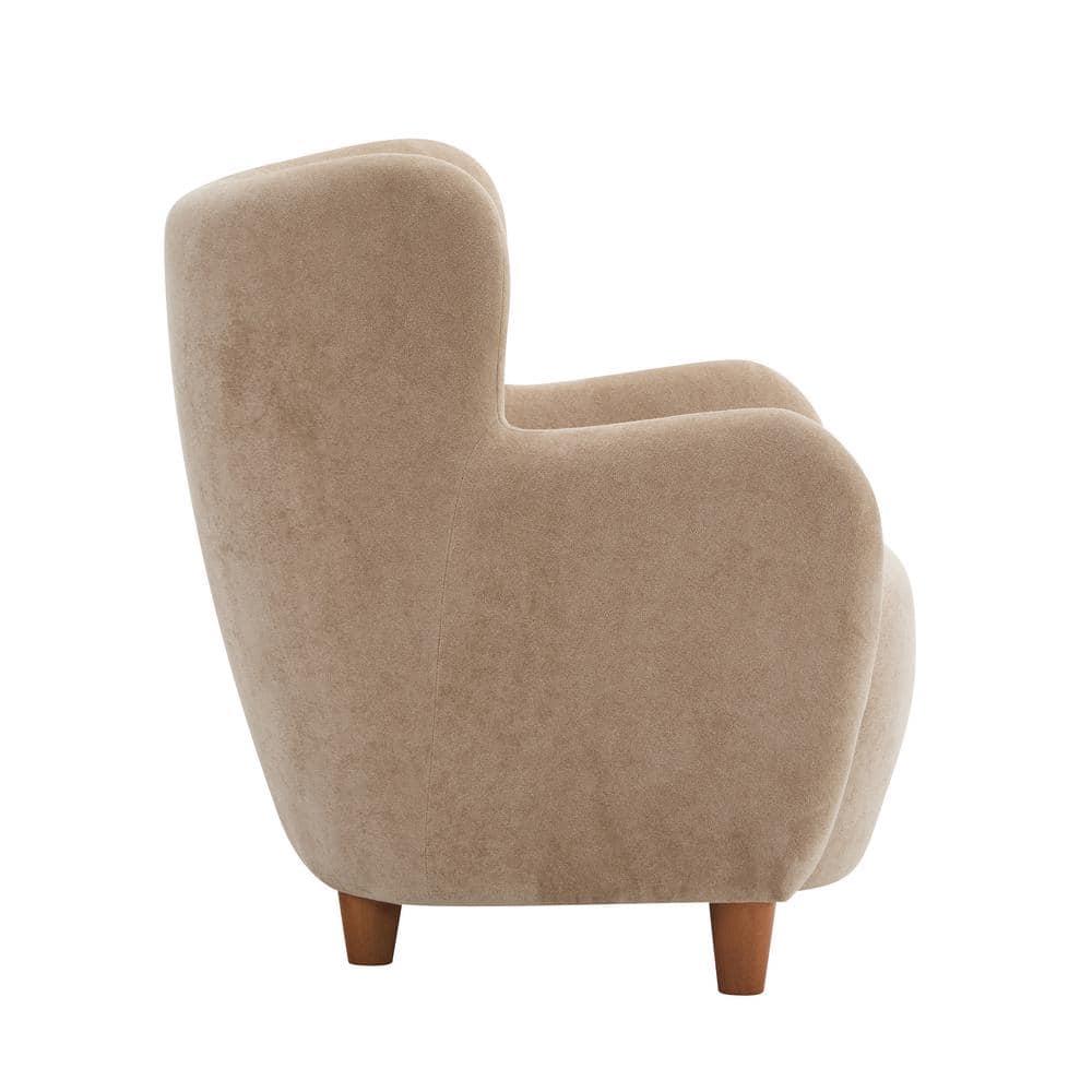 Christopher Knight Home Bacho Cozy Wingback Upholstered Accent Chair, Camel