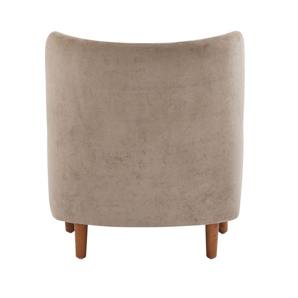 Christopher Knight Home Raven Indoor Wingback Velvet Upholstered Accent Chairs, Camel