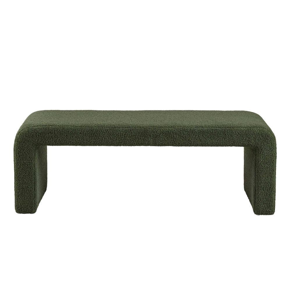 Everly Quinn Steve Boucle Waterfall Bench