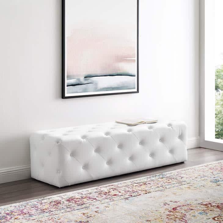 Modway Amour Tufted Button Entryway Bench