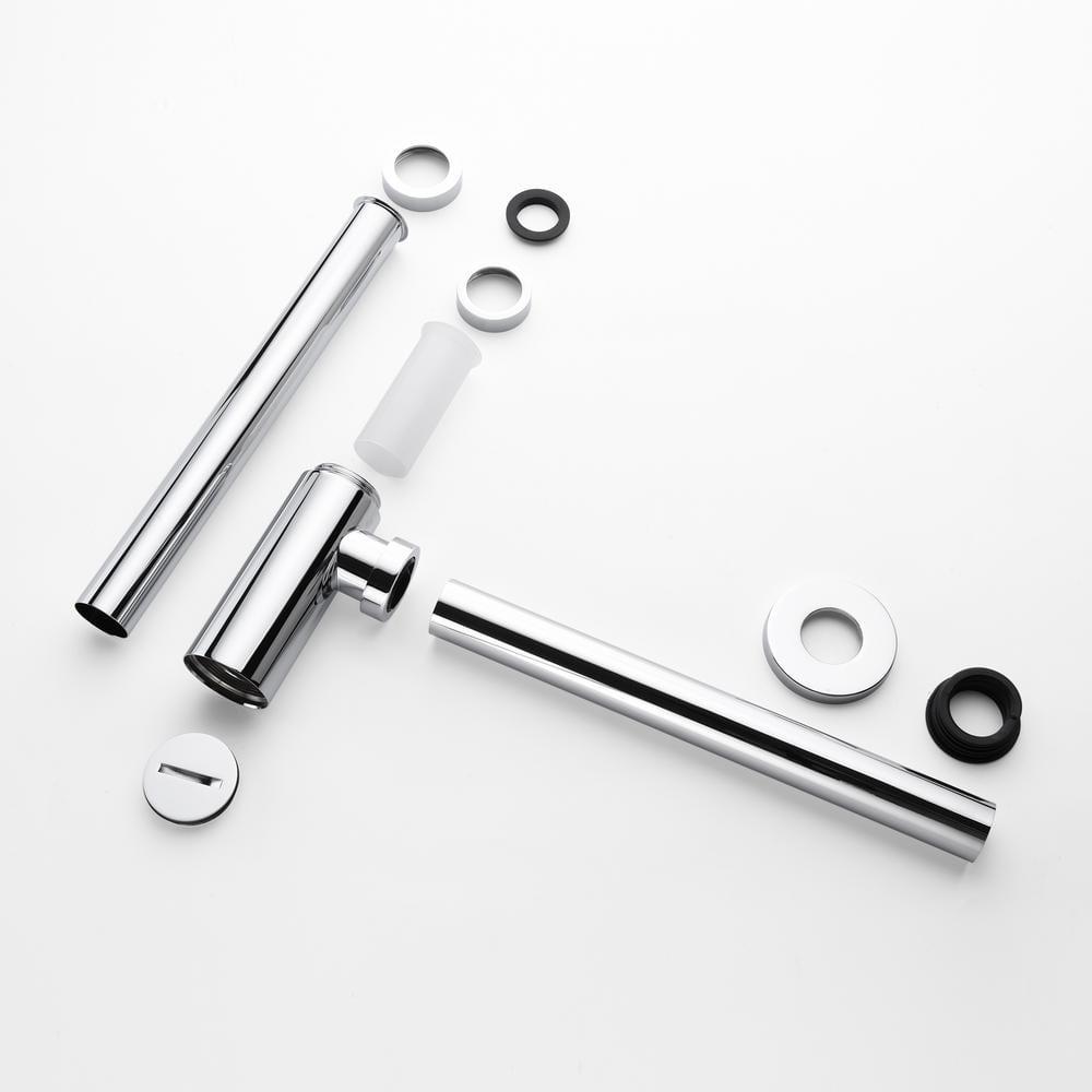 Designer 1-1/4 In. Brass Round Bottle Trap