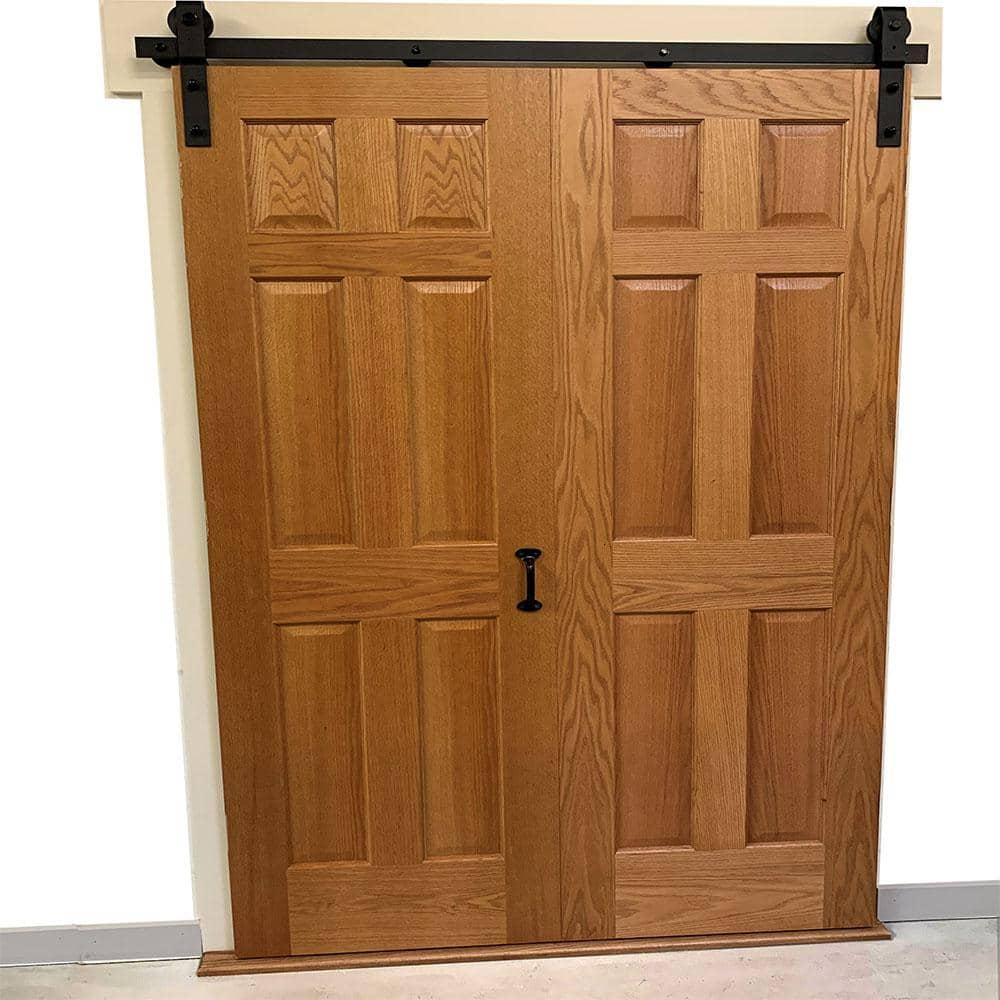 Quiet Glide Bi-Fold Sliding Standard Single Track Barn Door Hardware Kit (Door Not Included)