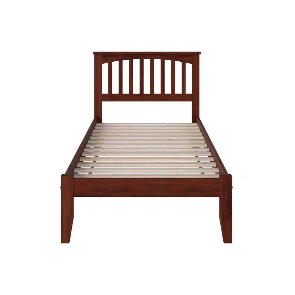 Mission Platform Bed with Open Foot Board in, in Multiple Colors and Sizes