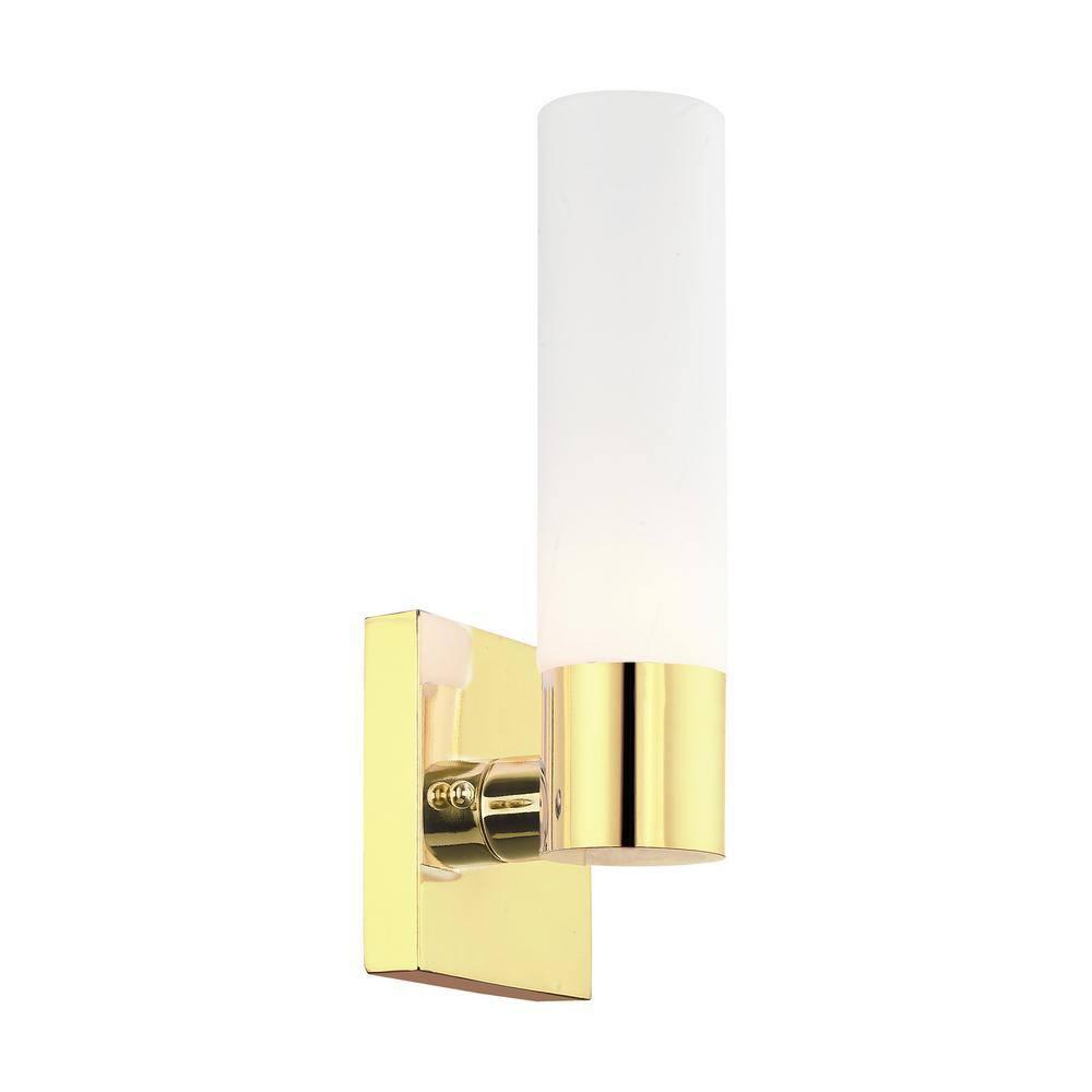 Livex Lighting Aero 1 - Light Sconce in  Polished Brass