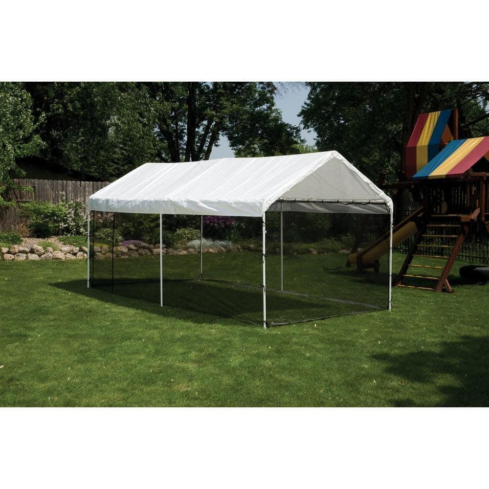 ShelterLogic MaxAP ShelterLogic Black Fabric Screen for Canopy