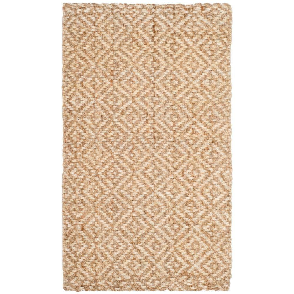 Natural Fiber NF261 Hand Woven Indoor Accent Rug - Ivory/Natural - 3'x5' - Safavieh