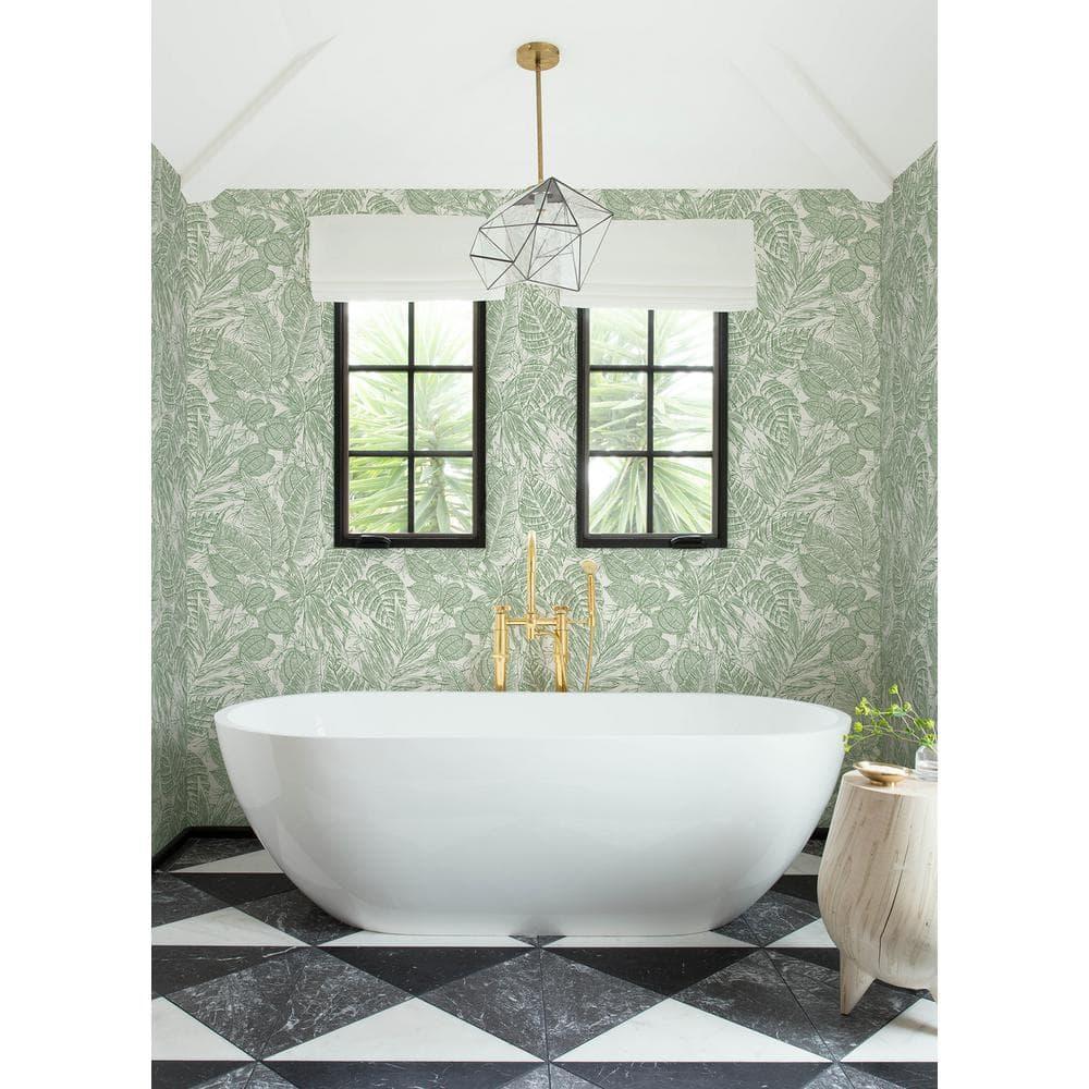 Brentwood Palm Leaves Wallpaper