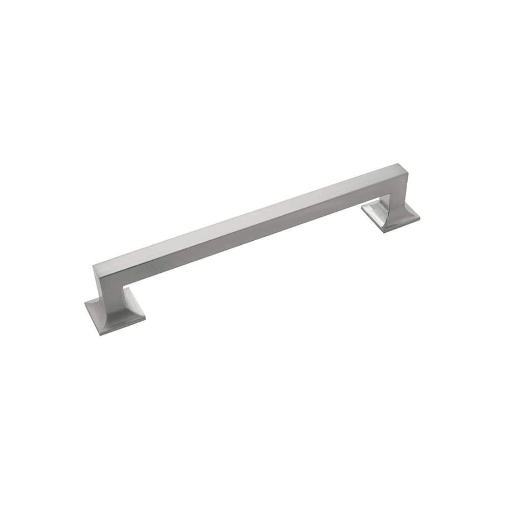 Hickory Hardware Studio Collection Pull 7-9/16 Inch (192mm) Center to Center Satin Nickel Finish