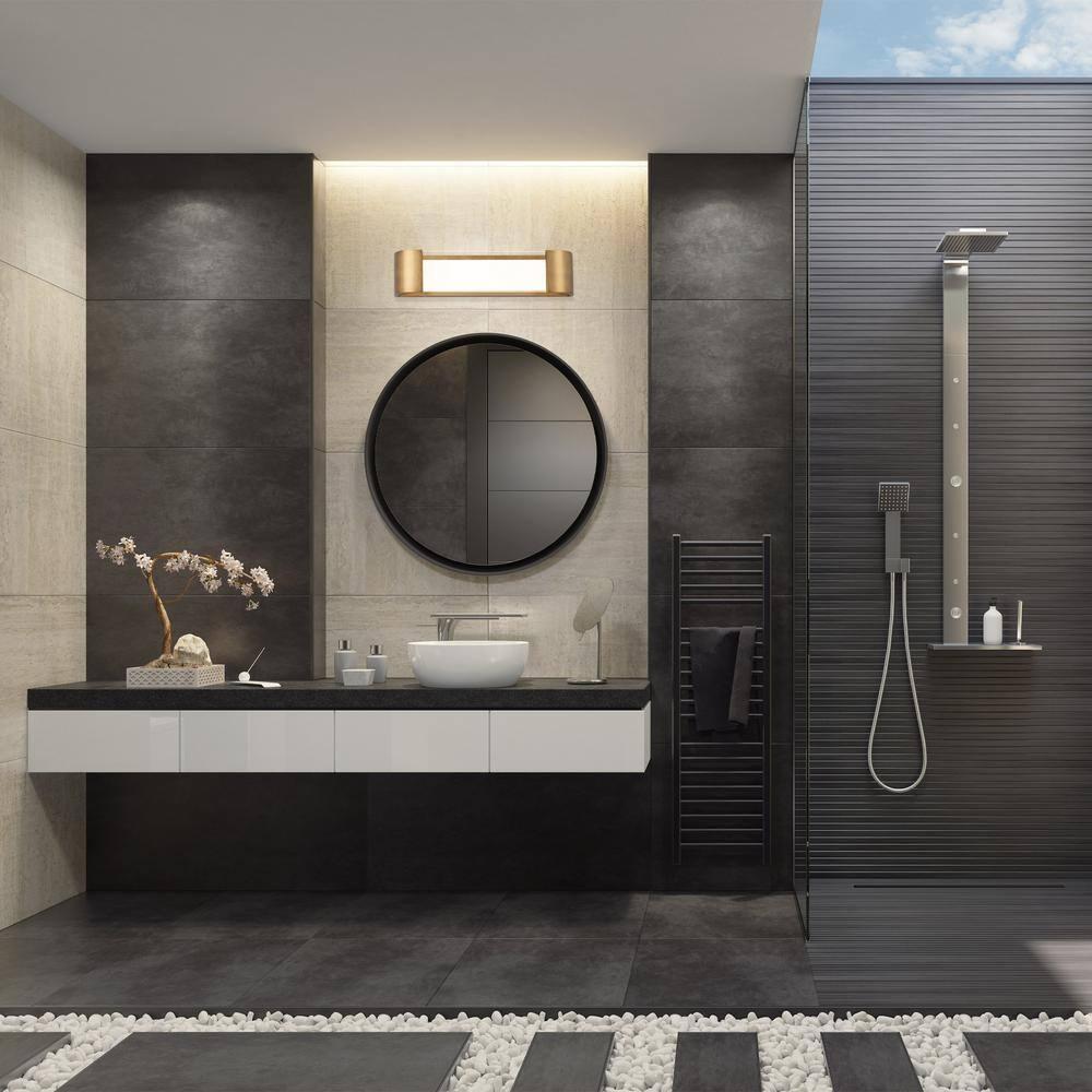 Everly Quinn Strattford Dimmable LED Bath and Wall Light Bar