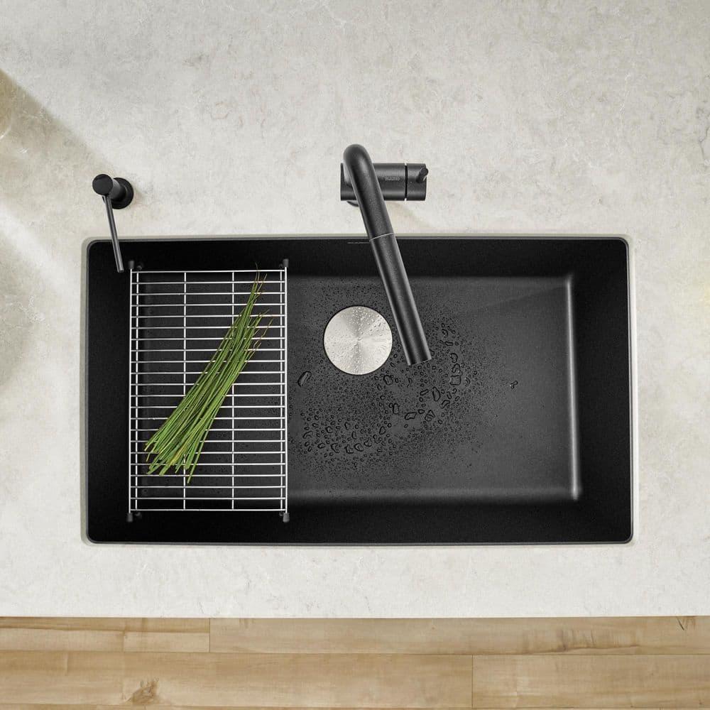 Precis SILGRANIT 32" L X 19" W Super Single Undermount Kitchen SInk