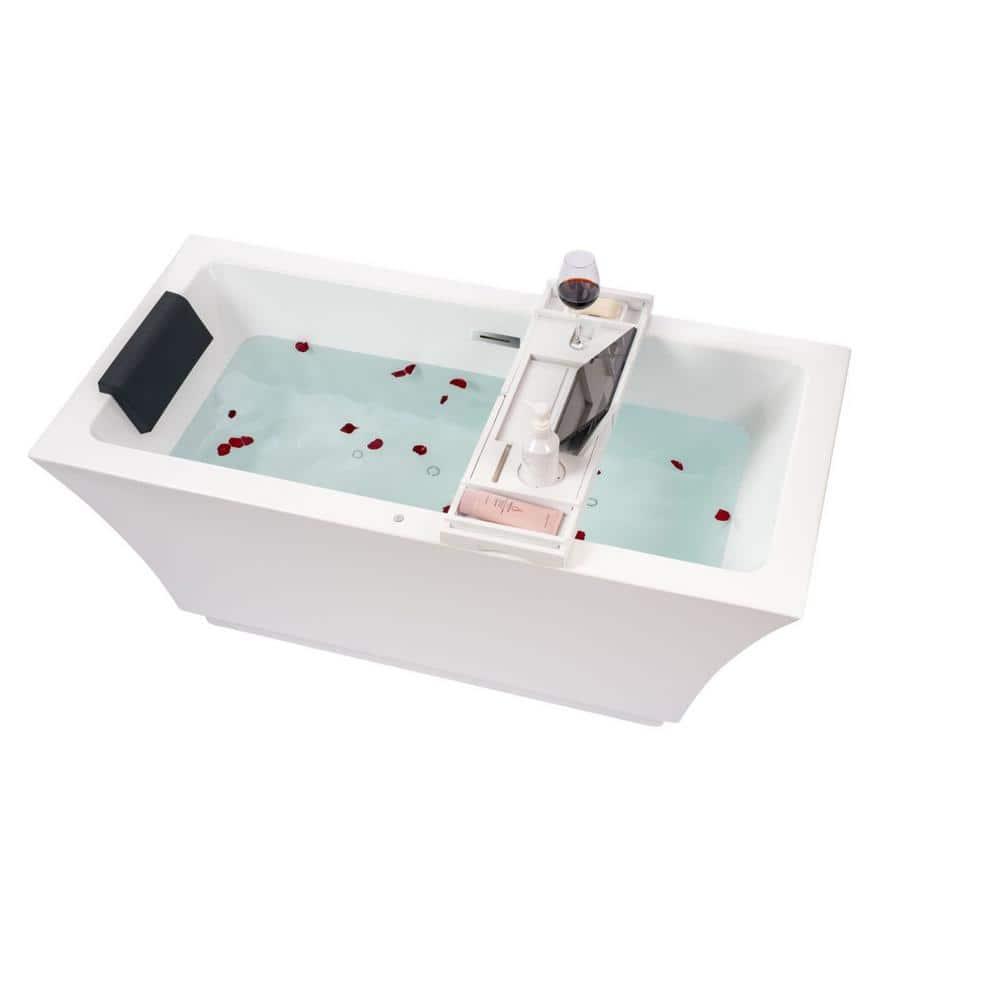 Orion 59'' x 30'' Freestanding Soaking Acrylic Bathtub