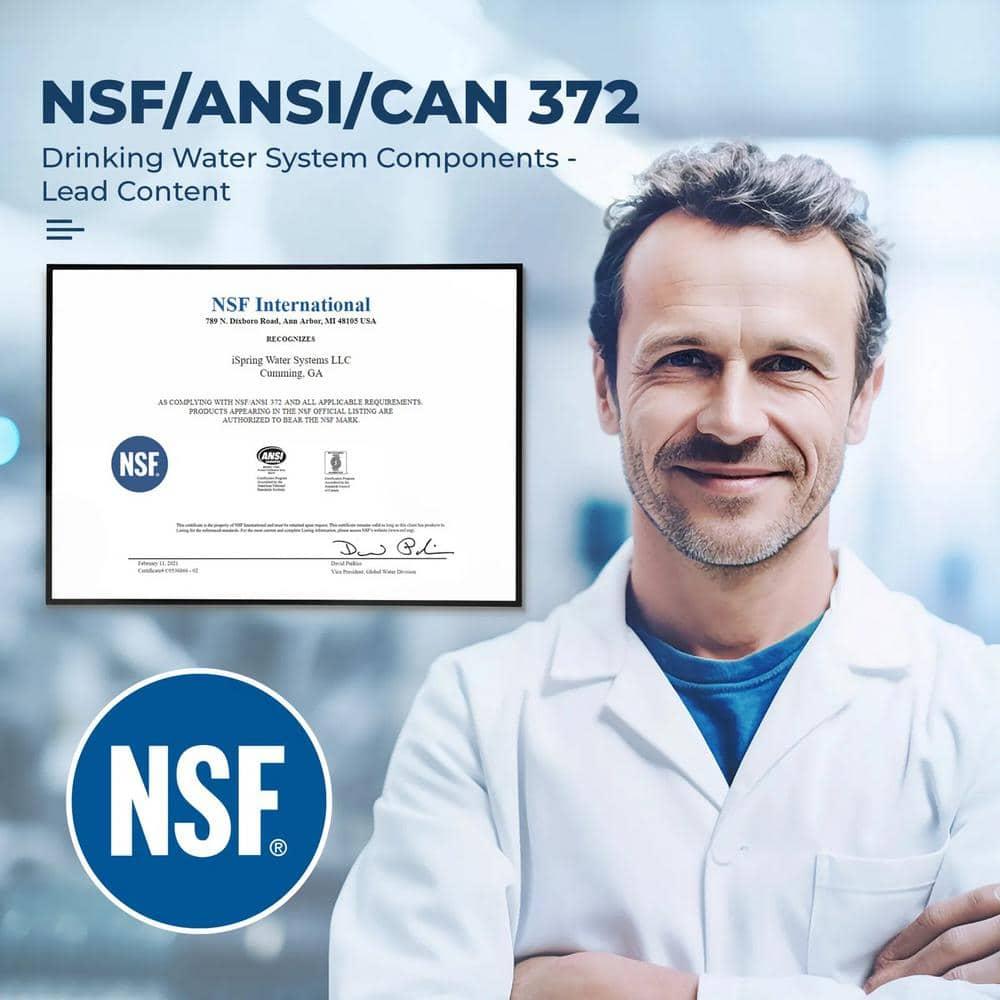 Jumbo Brass and Clear Spin-Down Sediment Water Filter with Auto Flushing