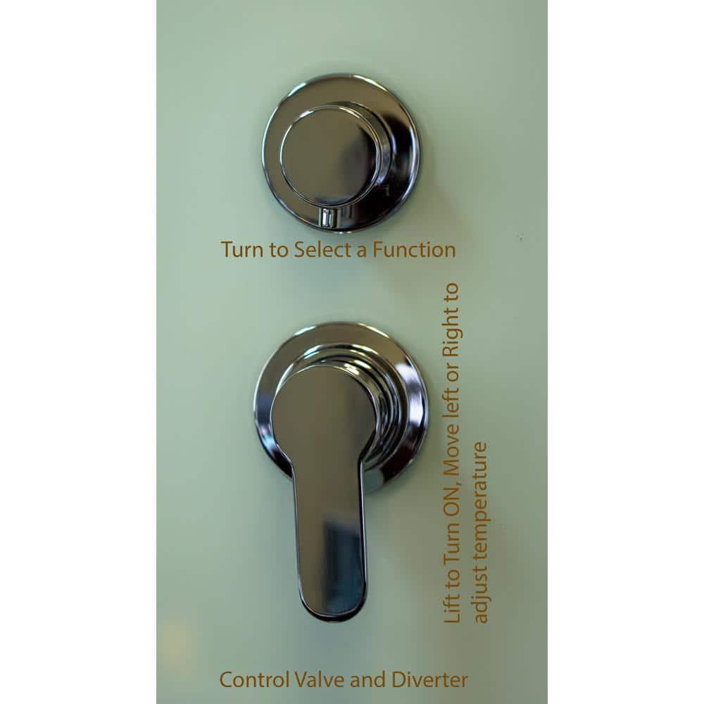 Heirloom Shower Kit S-3636 White (Left-Hand)