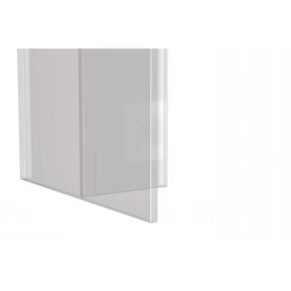 LeisureMod Modern 62” Rectangular Dining Table for 4 to 8 People with Sintered Stone/Glass Top and Acrylic Base Kova Series in Black/Gold