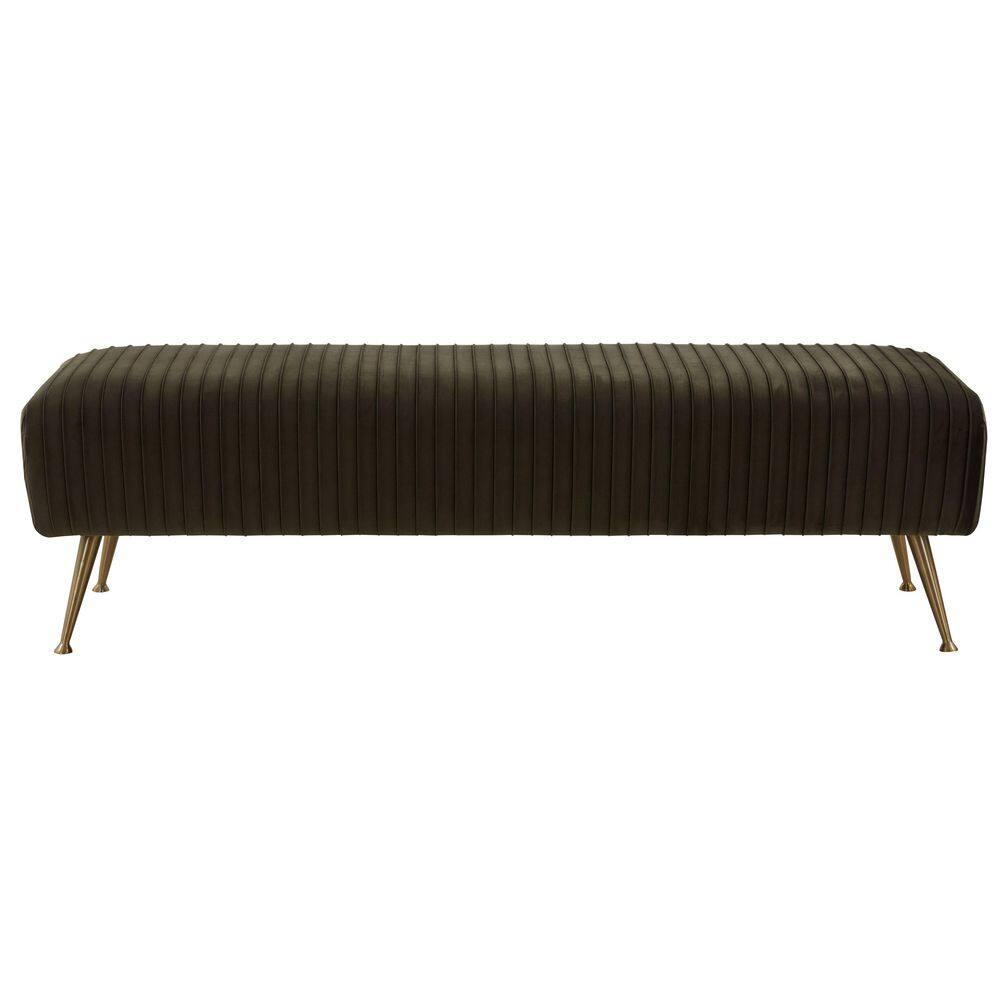 Salome Upholstered Bench - Shale Gray - Safavieh