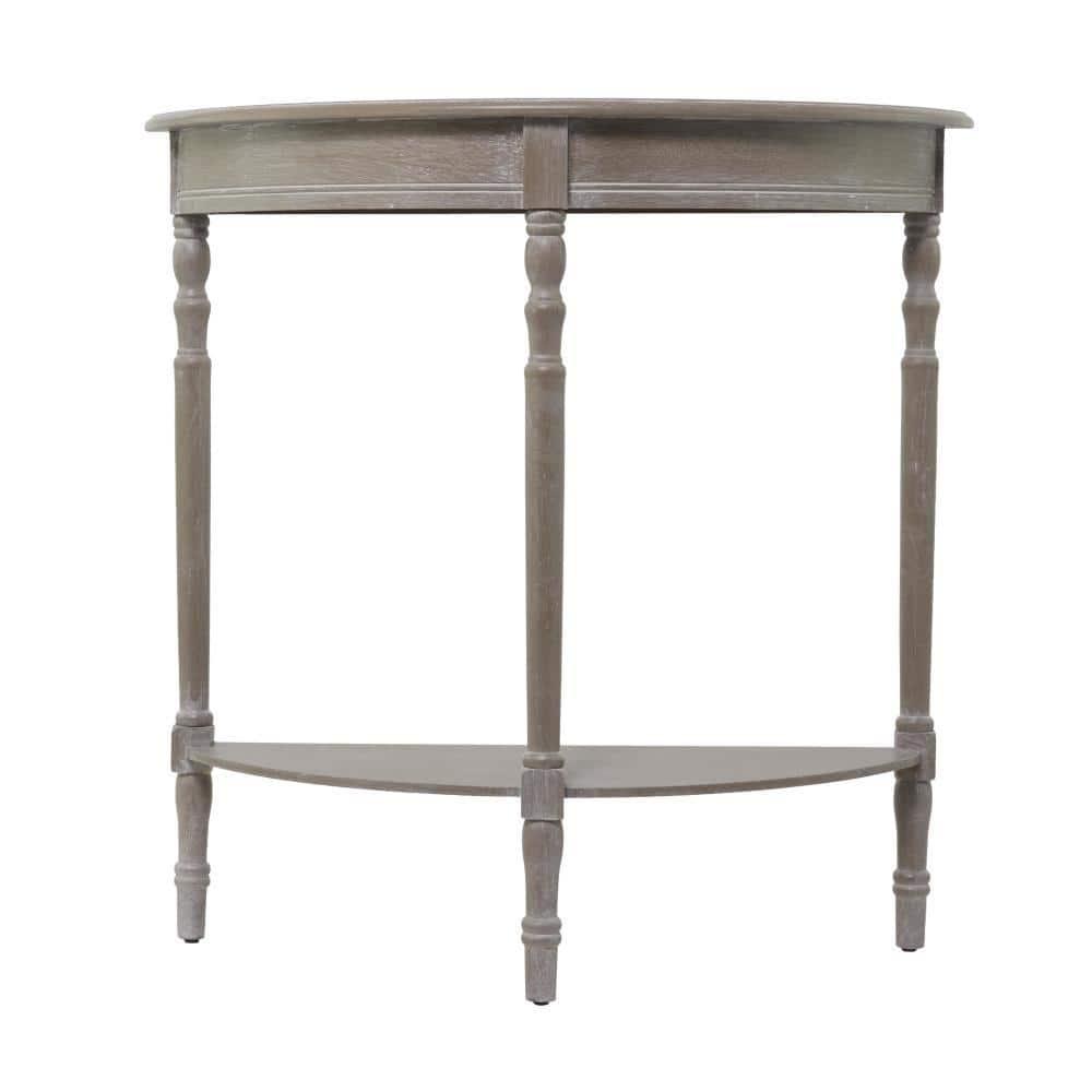 Ophelia & Co. Mcbroom Wood Half Moon 1 Shelf Console Table