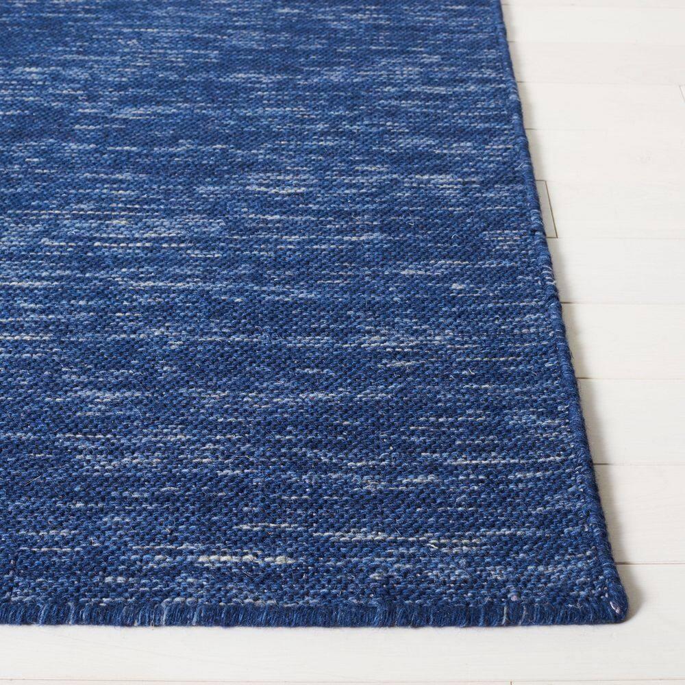 Kilim KLM125 Hand Woven Area Rug - Navy/Blue - 5'x8' - Safavieh