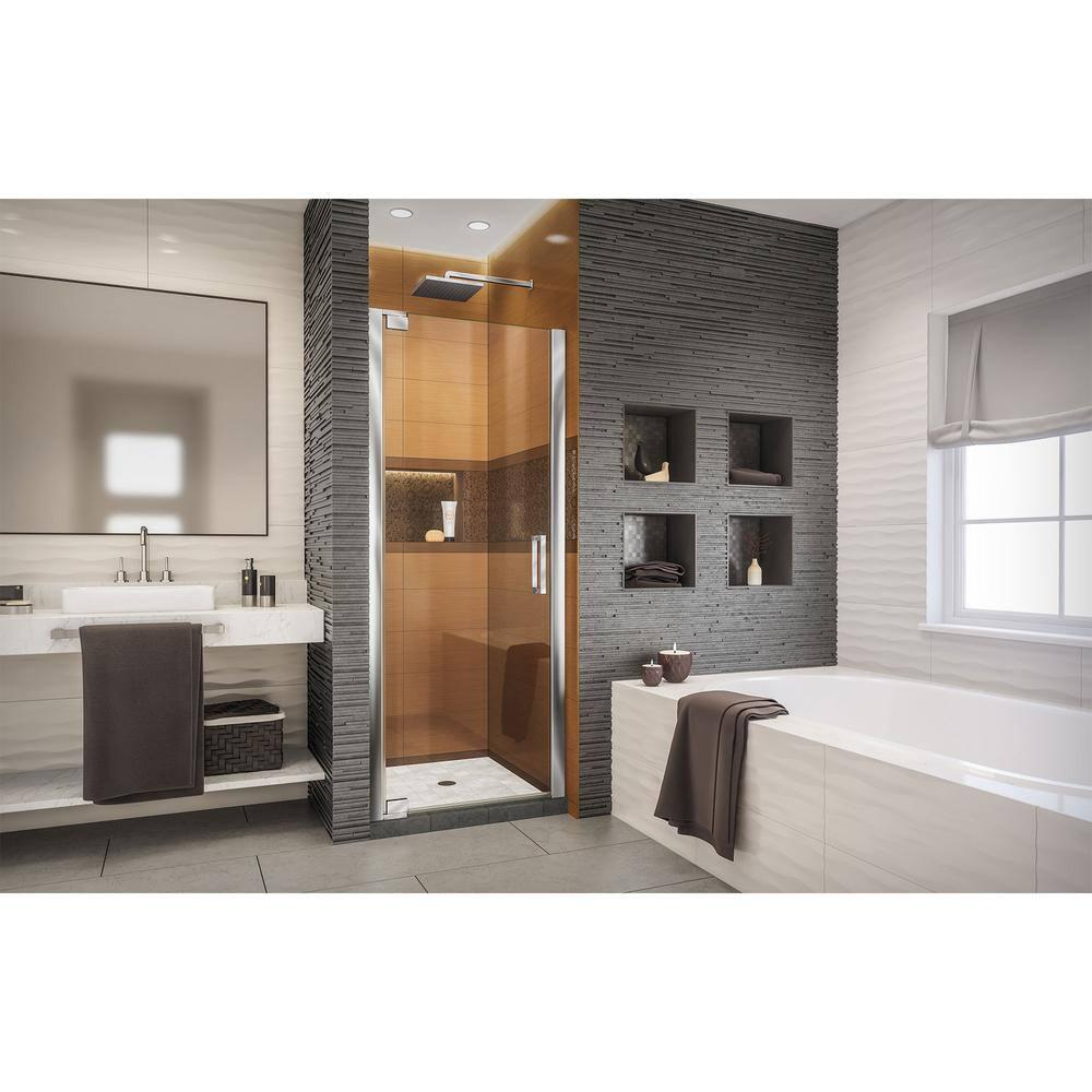 Elegance-LS 27" W x 72" H Pivot Frameless Shower Door with ClearMax™ Technology