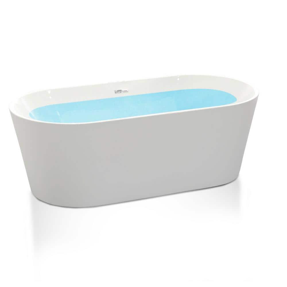 ANZZI FT-AZ098 Chand Series 67'' x 32'' Freestanding Soaking Acrylic Bathtub