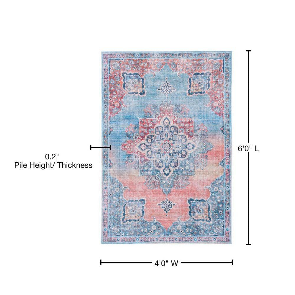 Mistana™ Teen Demetrius Oriental Red/Blue Area Rug
