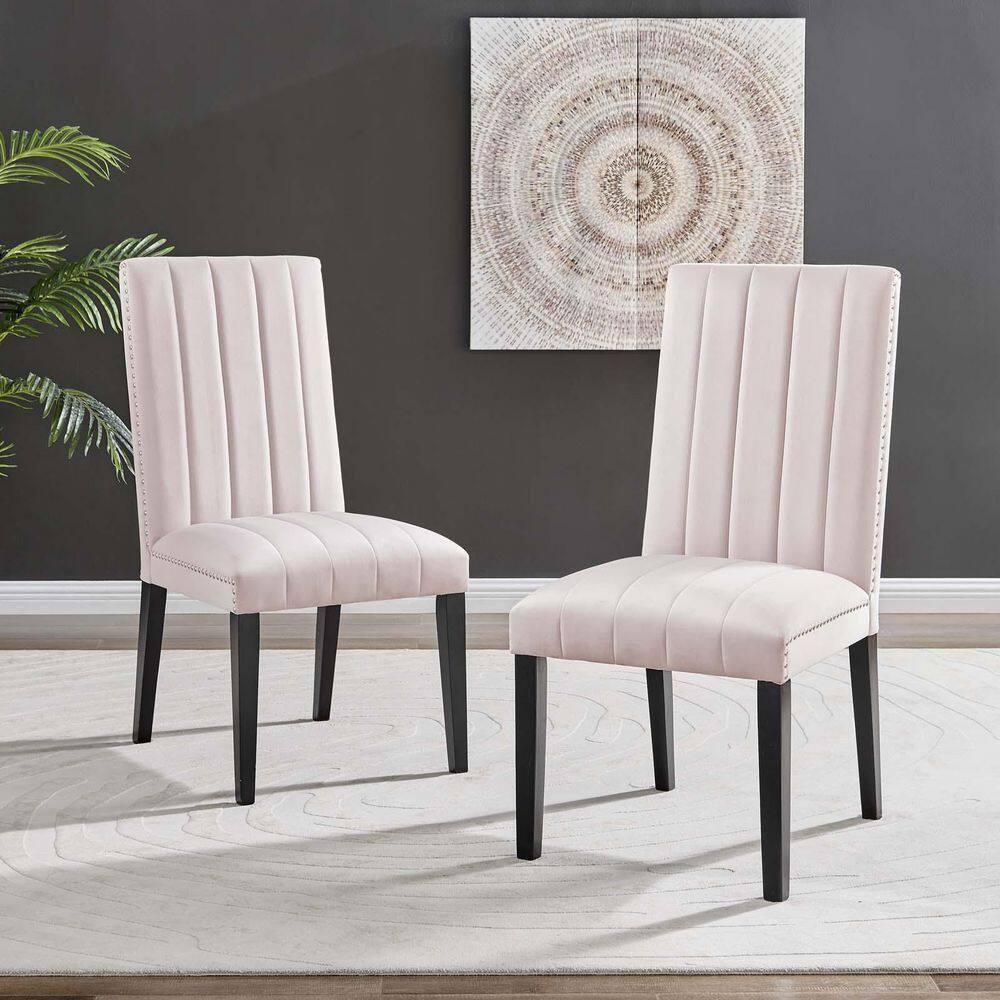 Modway Modway Catalyst Performance Velvet Dining Side Chairs - Set of 2