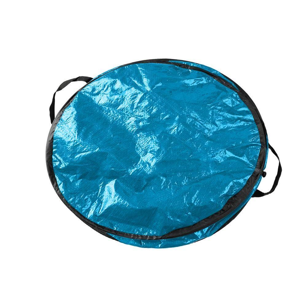 wakeman Wakeman Collapsible Pop Up Trash Can with Zippered Lid - Recycle Bin for Camping or Parties