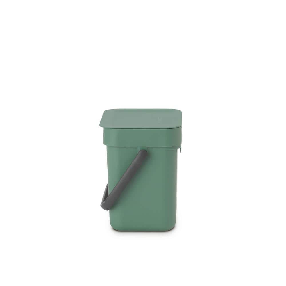 Brabantia Sort & Go 0.8 Gallon Plastic Odor Resistant Indoor Kitchen Composter